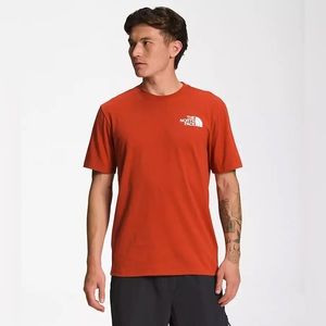 The North Face Men’s Orange Short Sleeve Logo T-Shirt
